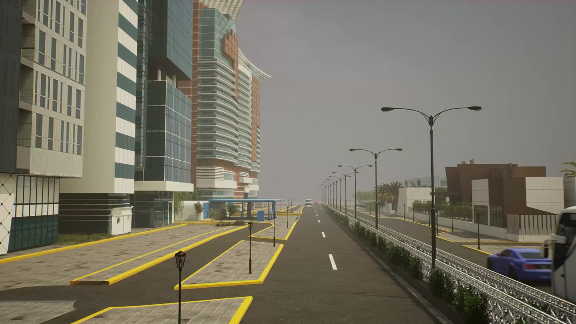 3D Khalidiyah Street in Abu Dhabi